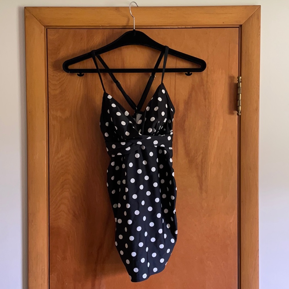 Liz Lange from Target maternity swim tankini top.